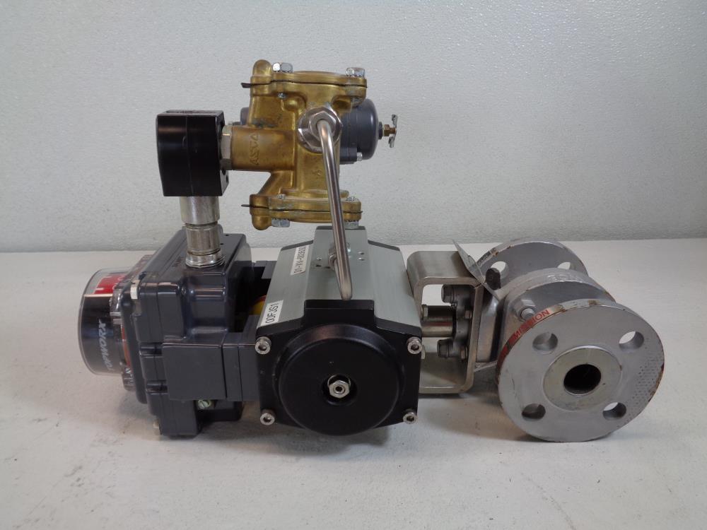 Kitz 1" 150# WCB 2-Piece Ball Valve, Fig# 150SCTDZM-FS w/ Rotork Actuator